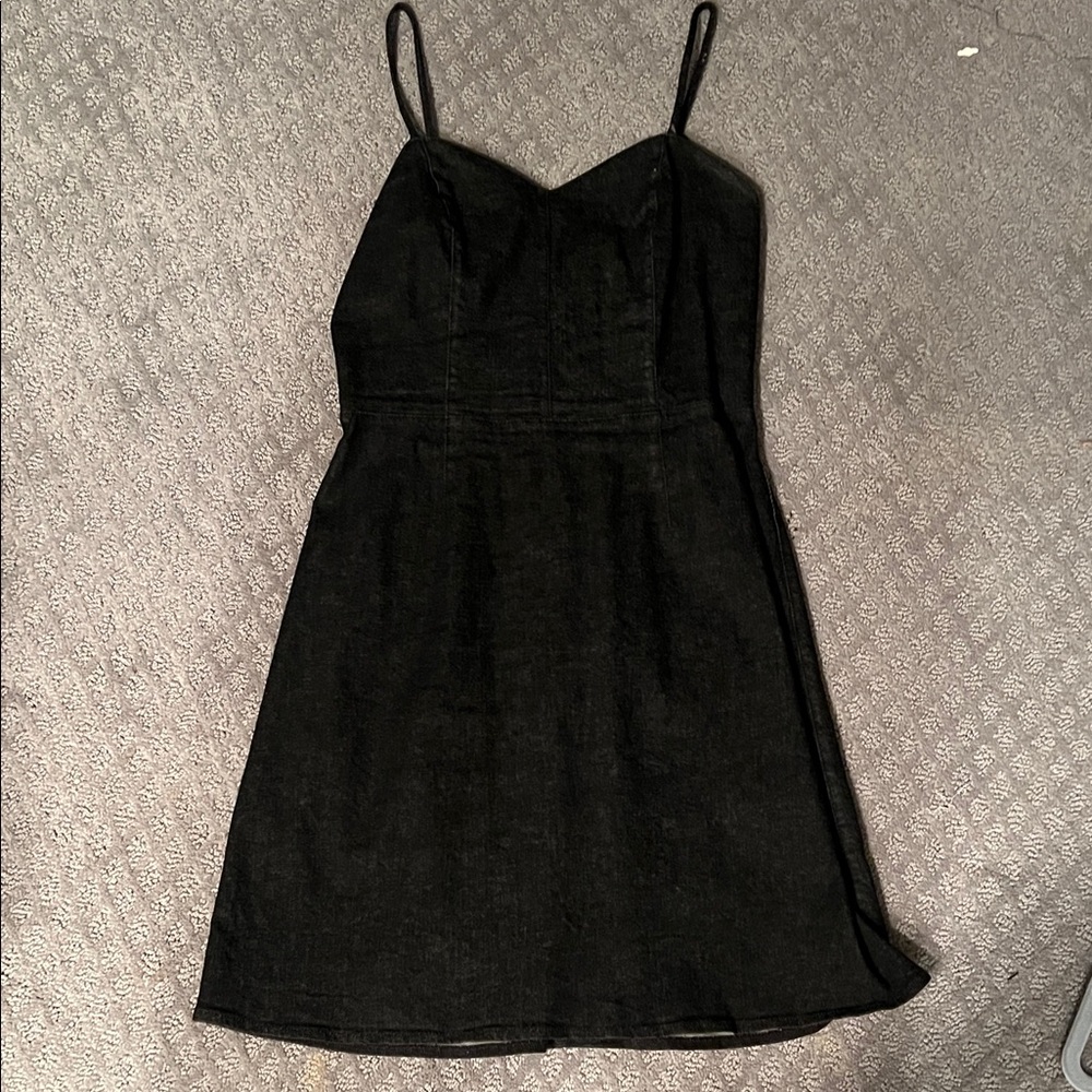 Elegant Black Spaghetti Strap Dress